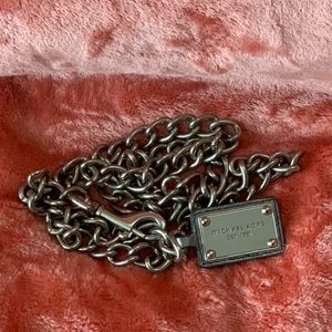 Michael Kors Chain Clasp Belt Accessory Silver